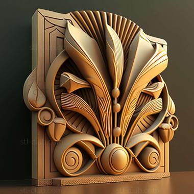 3D model art deco (STL)